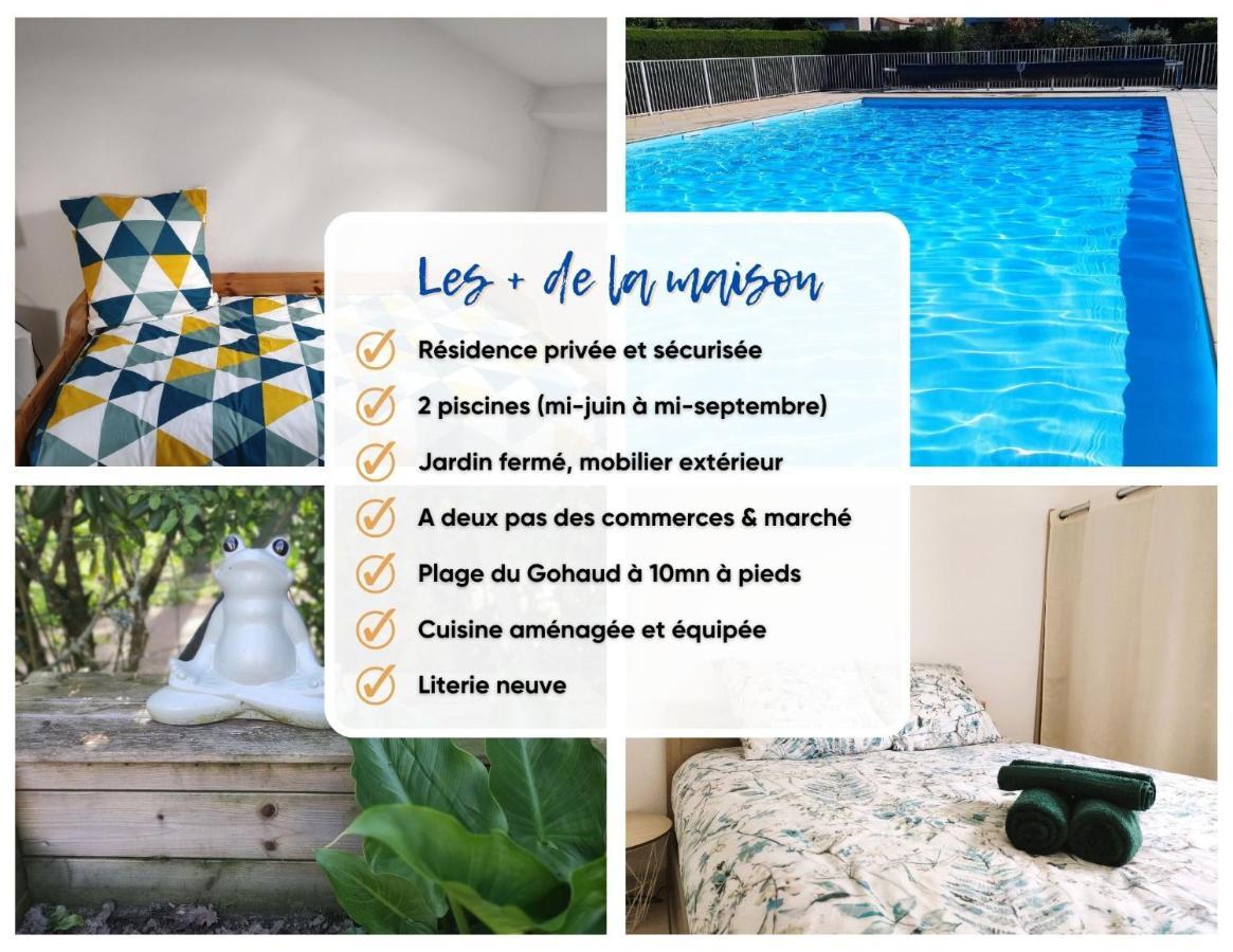 Charmante Maison De Vacances, 4P, Piscines, Proche Gohaud Saint-Michel-Chef-Chef Buitenkant foto